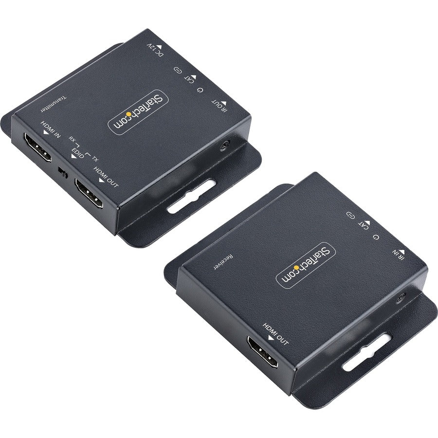 StarTech.com 4K HDMI Extender over CAT6/CAT5 Ethernet Cable, 4K 30Hz or 1080p 60Hz Video Extender, HDMI Transmitter and Receiver Kit — EXTEND-HDMI-4K40C6P1