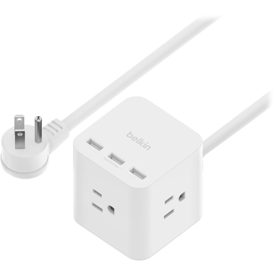 Belkin 3-Outlet Power Cube with 5-Foot Cord and USB-A Ports — SRA006p3tt5