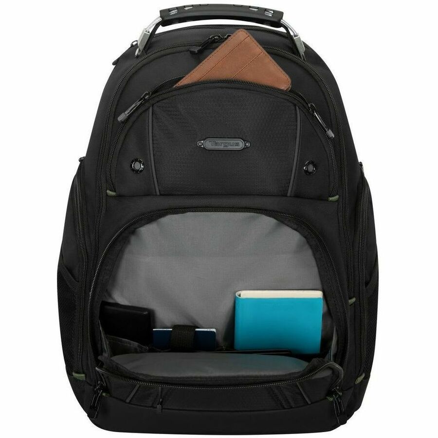 Targus Drifter TBB63805GL Carrying Case Rugged (Backpack) for 15" to 16" Notebook - Black - TAA Compliant — TBB63805GL