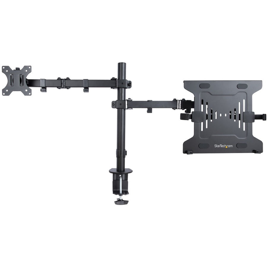 StarTech.com Monitor Arm with VESA Laptop Tray, For a Laptop & Single Display up to 32" (17.6lb/8kg), Adjustable Desk Laptop Arm Mount — A2-LAPTOP-DESK-MOUNT