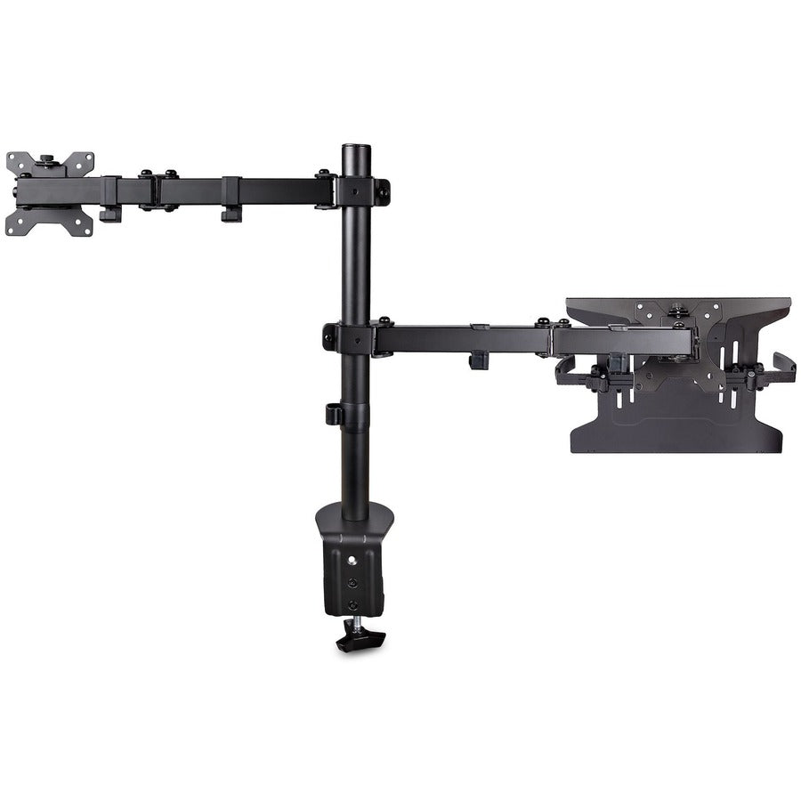 StarTech.com Monitor Arm with VESA Laptop Tray, For a Laptop & Single Display up to 32" (17.6lb/8kg), Adjustable Desk Laptop Arm Mount — A2-LAPTOP-DESK-MOUNT