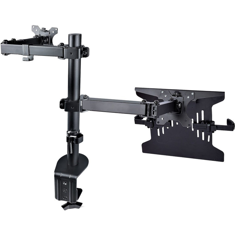 StarTech.com Monitor Arm with VESA Laptop Tray, For a Laptop & Single Display up to 32" (17.6lb/8kg), Adjustable Desk Laptop Arm Mount — A2-LAPTOP-DESK-MOUNT