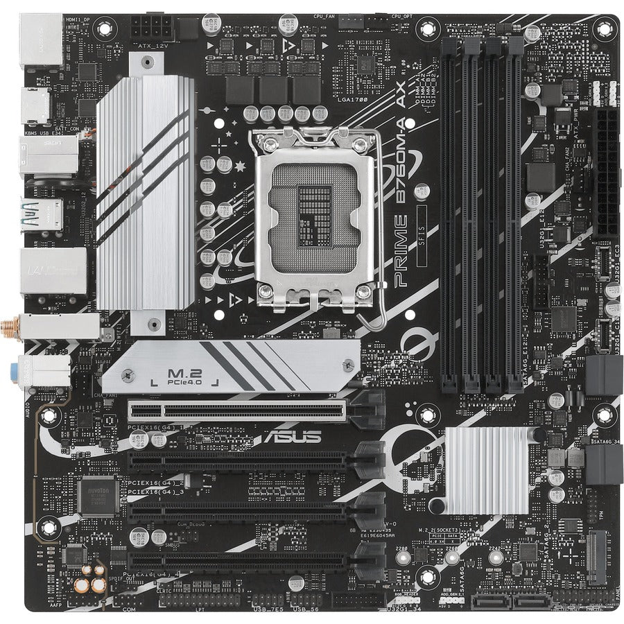 Asus Prime PRIME B760M-A AX Desktop Motherboard - Intel B760 Chipset - Socket LGA-1700 - Micro ATX — PRIME-B760M-A-AX
