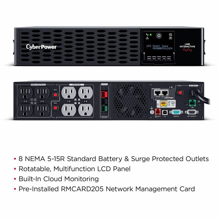 CyberPower PR1500RTXL2UCN Smart App Sinewave UPS Systems — PR1500RTXL2UCN