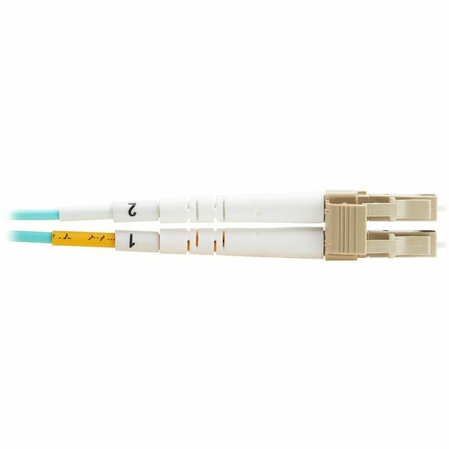 Eaton Tripp Lite Series 10Gb Duplex Multimode 50/125 OM3 OFNP Fiber Patch Cable (LC/LC) - Aqua, 4 m (13.1 ft.), TAA — N820-04M-TAA