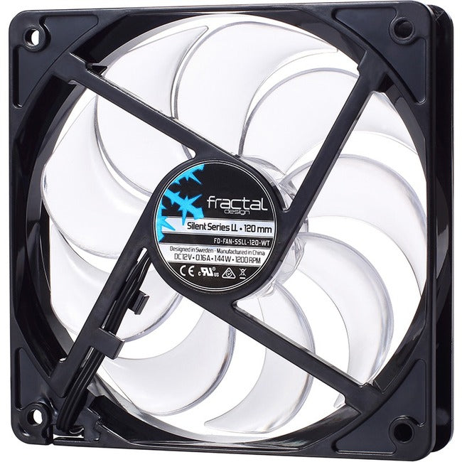 Fractal Design Silent Series LL White 120mm — FD-FAN-SSLL-120-WT
