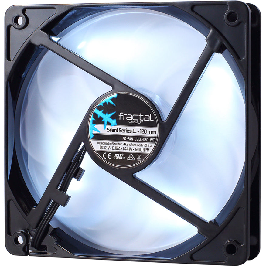 Fractal Design Silent Series LL White 120mm — FD-FAN-SSLL-120-WT