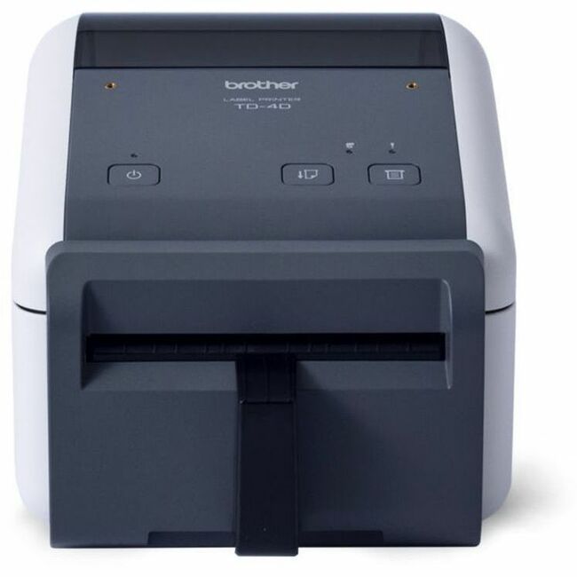 Brother TD-4420DNFC Desktop Direct Thermal Printer - Monochrome - Label Print - Fast Ethernet - USB - USB Host - Serial - With Cutter — TD4420DNFC