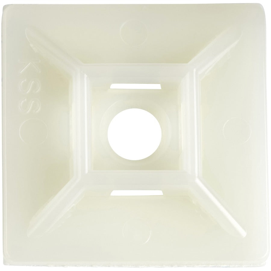 StarTech.com 100 Pack Cable Tie Mounts with Adhesive Tape for 0.21in (5.5mm) Wide Ties - Nylon/Plastic Zip Tie Mounts - 94V-2 Fire & UL — CBMCTM3