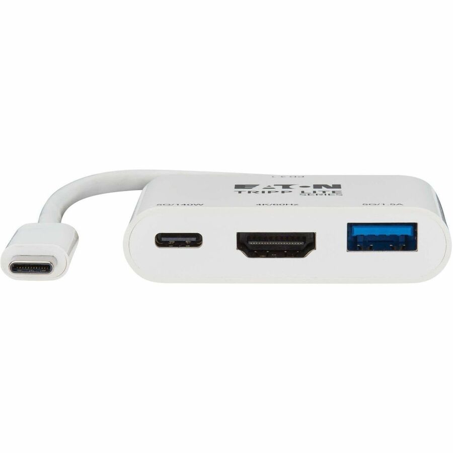 Eaton Tripp Lite Series USB-C Multiport Adapter - 4K 60 Hz HDMI, USB-A and USB-C Hub Ports, USB 3.2 Gen 1, 140W PD Charging, HDR, HDCP 2.3 — U444-06N-H4U-C3