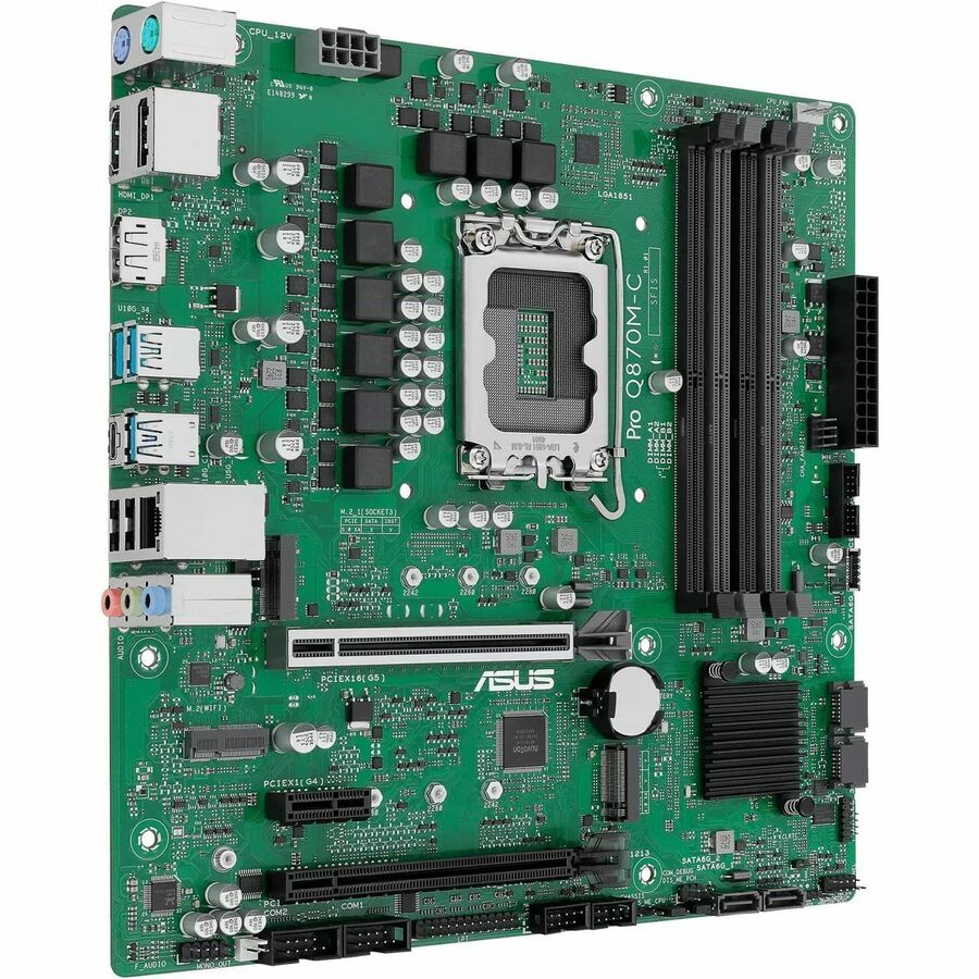 Asus Pro PRO Q870M-C-CSM Desktop Motherboard - Intel Q870 Chipset - Socket LGA-1851 - Micro ATX — PROQ870M-C-CSM
