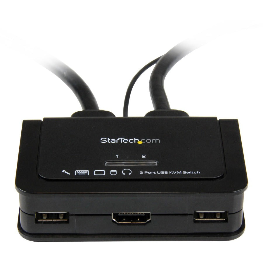StarTech.com 2 Port USB HDMI Cable KVM Switch with Audio and Remote Switch? USB Powered — SV211HDUA