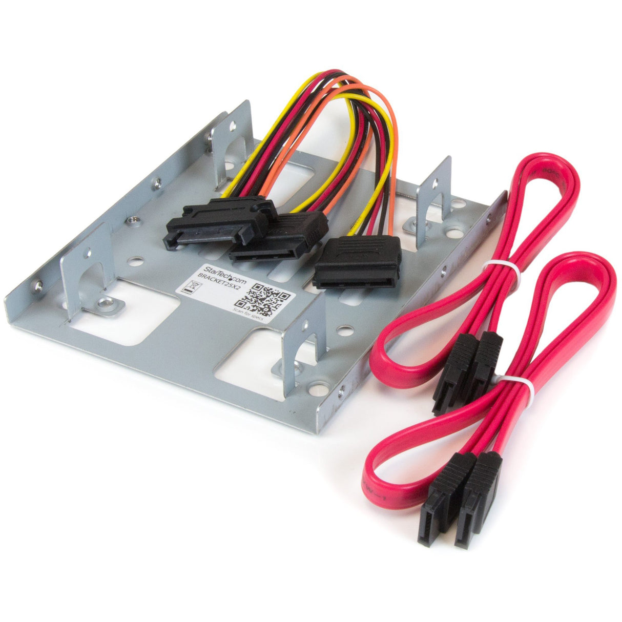 StarTech.com Dual 2.5" to 3.5" HDD Bracket for SATA Hard Drives - 2 Drive 2.5" to 3.5" Bracket for Mounting Bay — BRACKET25X2