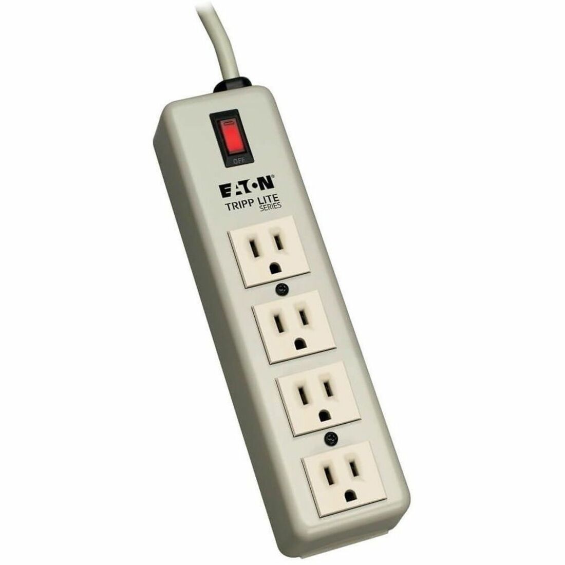 Eaton Tripp Lite Series Industrial Power Strip, 4-Outlet, 6 ft. (1.8 m) Cord, 5-15P, Lighted On/Off Switch — 4SPDX