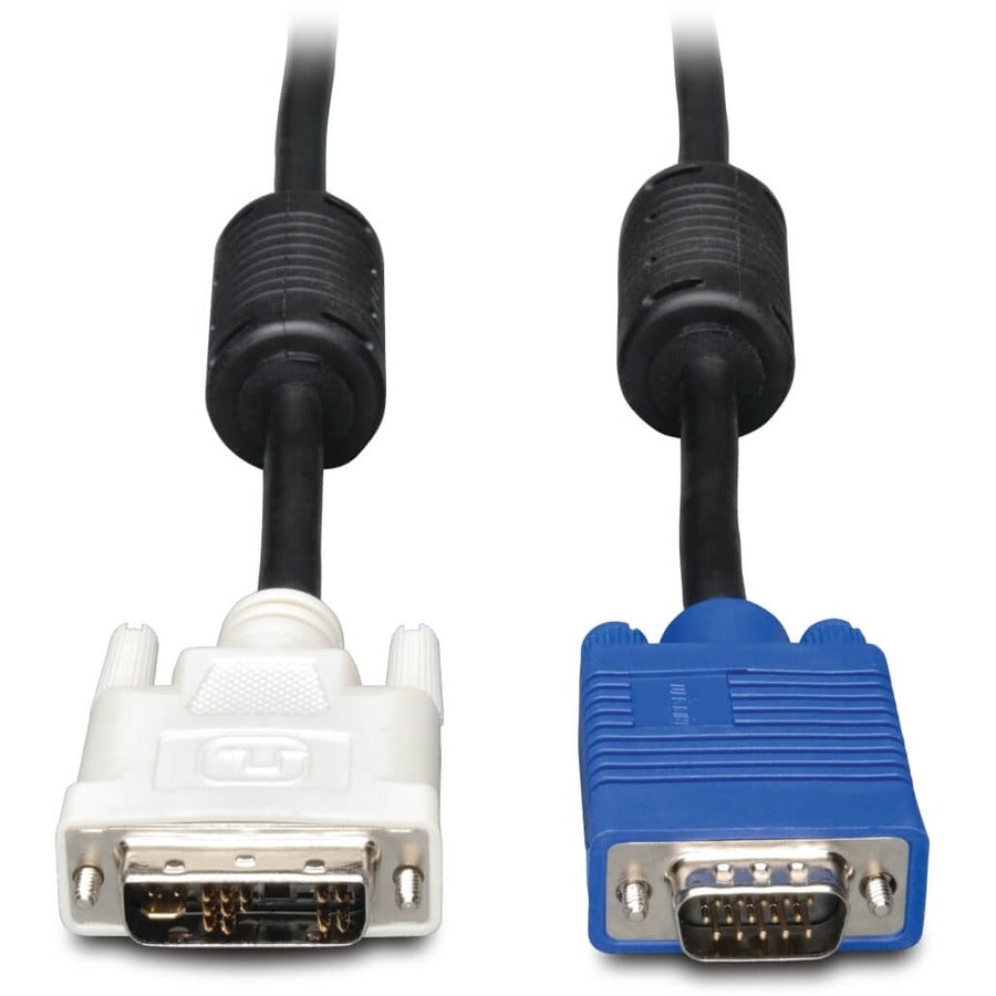 Eaton Tripp Lite Series DVI to VGA High-Resolution Adapter Cable with RGB Coaxial (DVI-A to HD15 M/M), 6 ft. (1.8 m) — P556-006