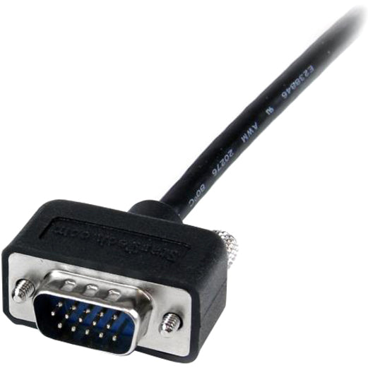 StarTech.com Thin Coax High Res VGA Monitor Cable with LP Connectors - SVGA - Low Profile Connectors - HD15 (M) - HD15(M) — MXT101MMLP15