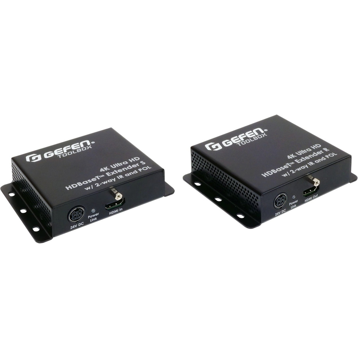 Gefen 4K Ultra HD HDBaseT Extender, 130ft/40m HDMI & Bi-Directional IR, 12-bit Deep Color, HDR, Dolby Atmos, HDCP 2.2, 7.1 LPCM — GTB-UHD-HBTL