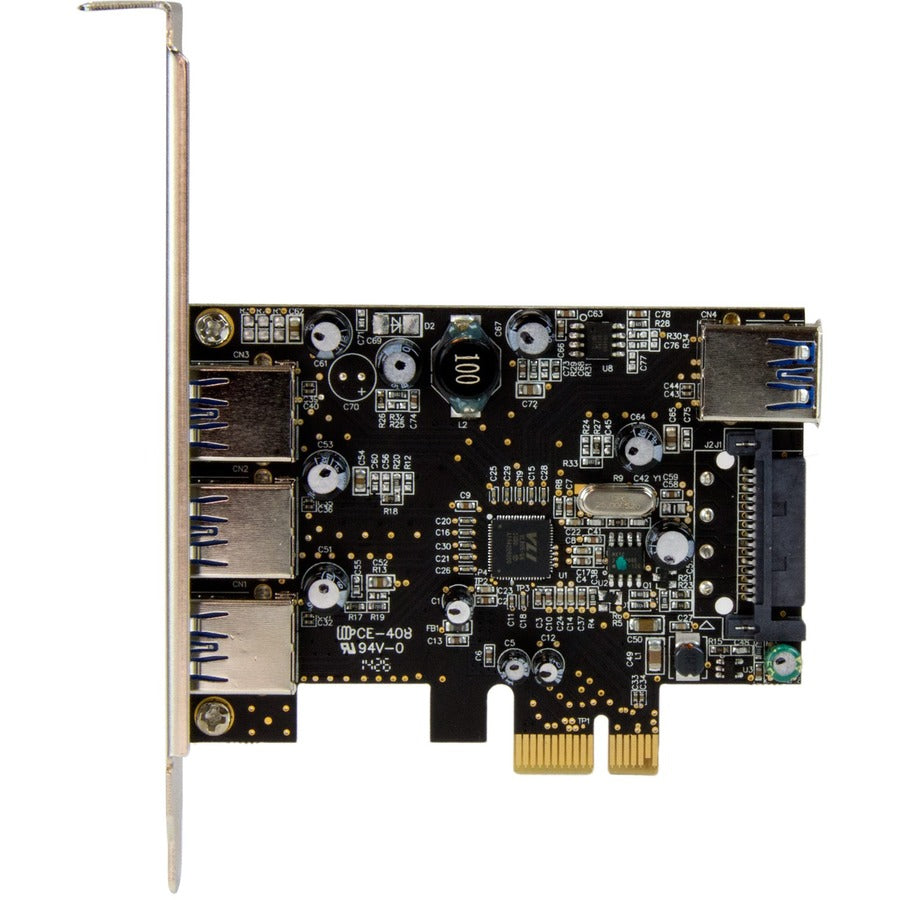 StarTech.com 4 Port PCI Express USB 3.0 Card - 3 External and 1 Internal - 5Gbps — PEXUSB3S42