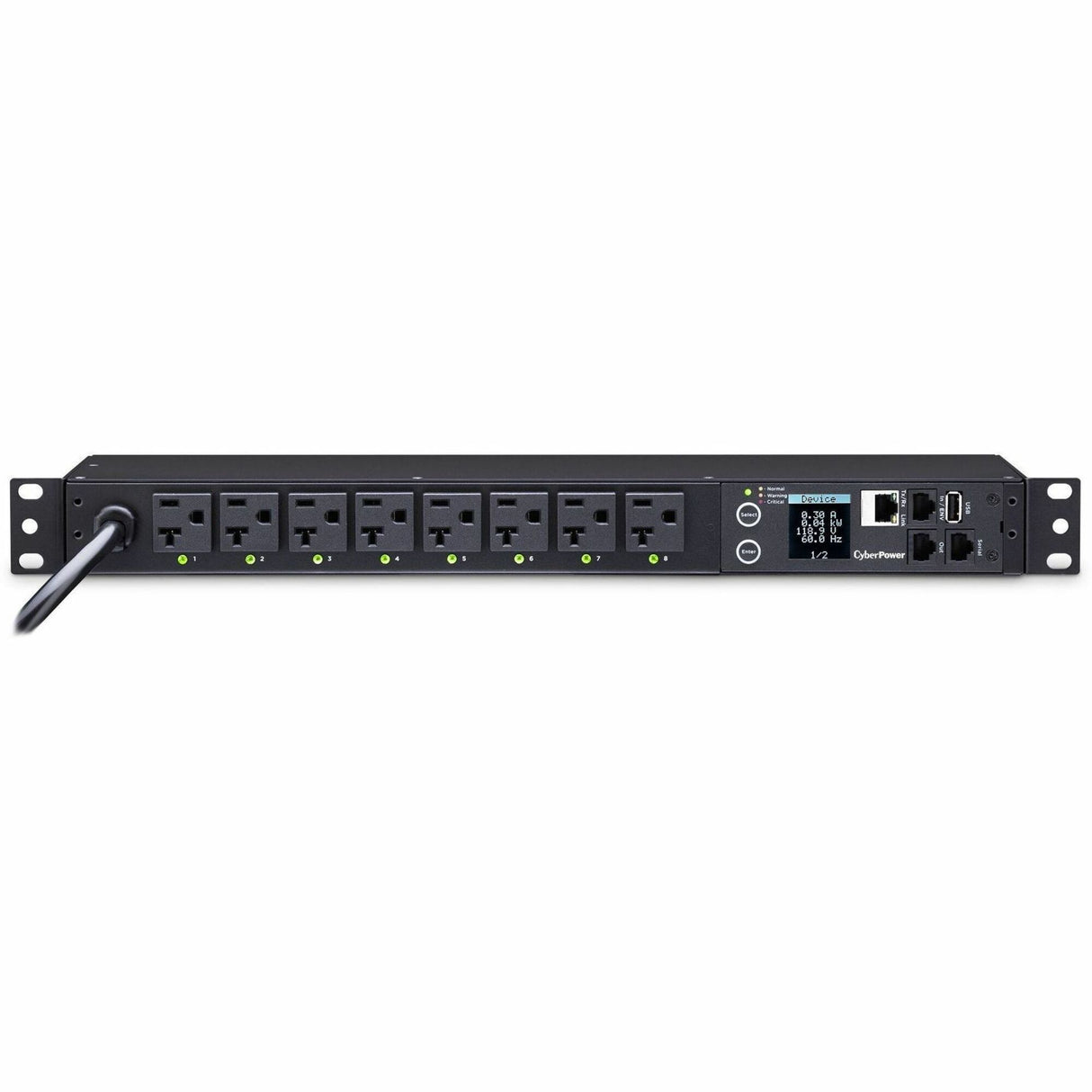CyberPower PDU41002 Single Phase 100 - 120 VAC 20A Switched PDU — PDU41002