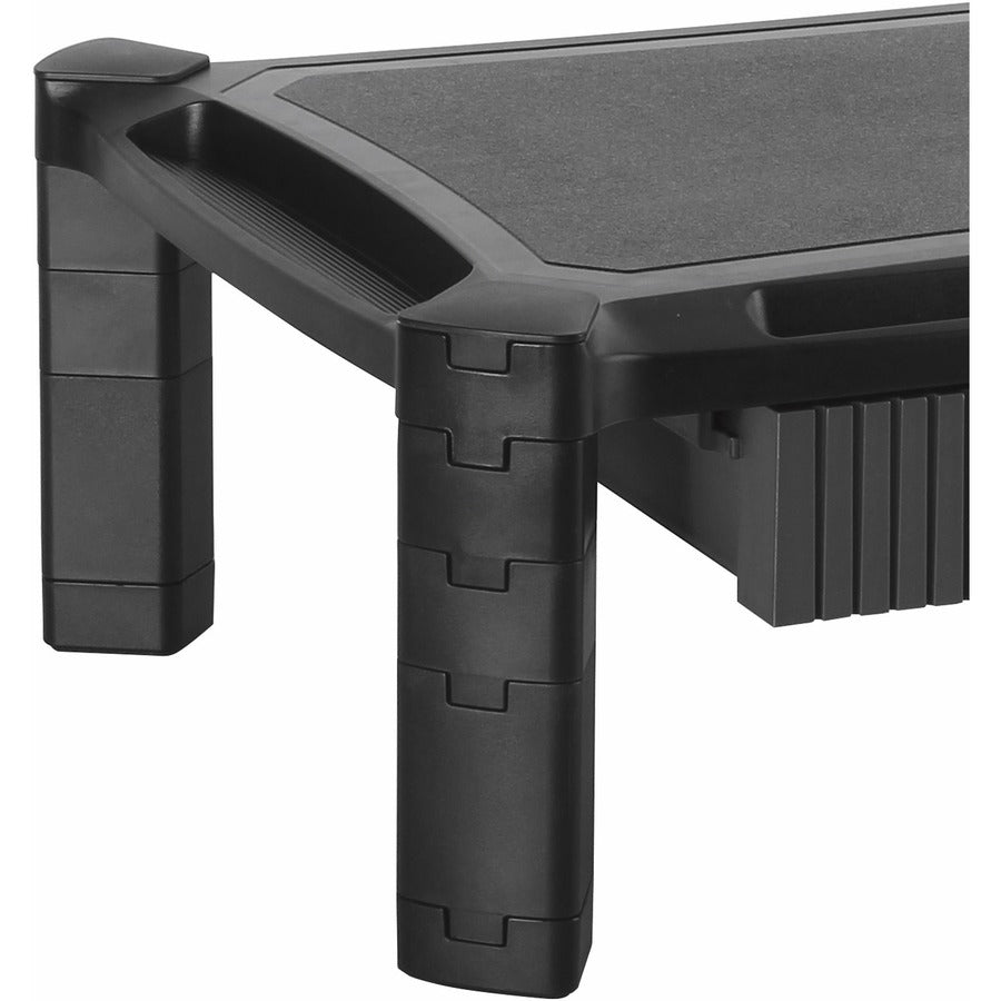 StarTech.com Adjustable Monitor Riser, Large, Drawer, Monitors up to 32" (22lb/10kg), Adjustable Height, Desk Monitor Stand — MONSTADJDL