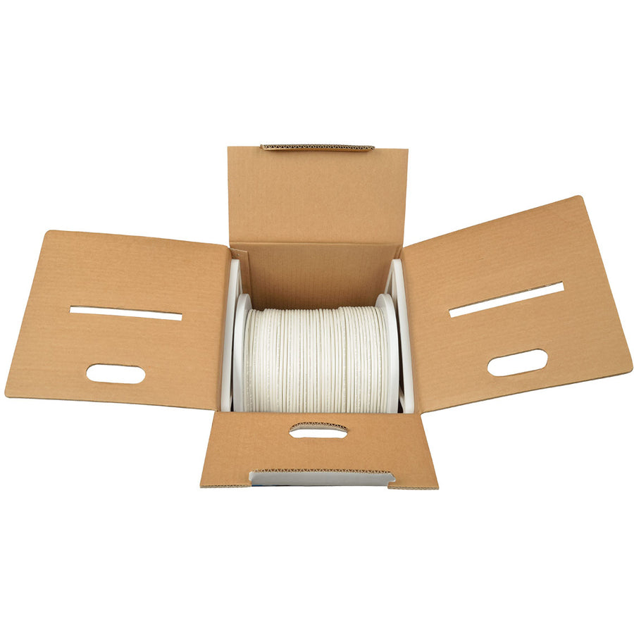 Eaton Tripp Lite Series Cat6 Gigabit Solid Core UTP PVC Bulk Ethernet Cable, White, 1000 ft. (304.8 m), TAA — N222-01K-WH