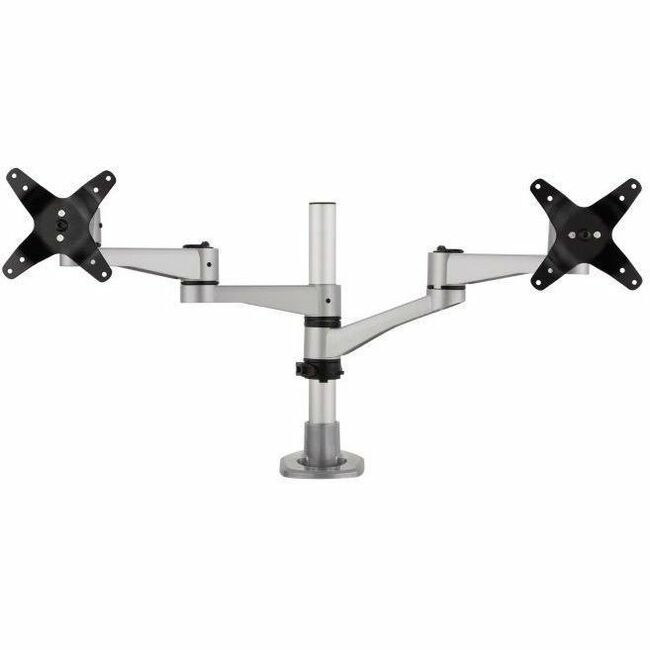 ViewSonic LCD-DMA-001 Monitor Desk Mounting Arm for 2 Monitors up to 24 Inches Each, VESA Compatible, Full Ergonomic Adjustability, 2-in-1 Mounting Base, and Built-In Cable Management — LCD-DMA-001