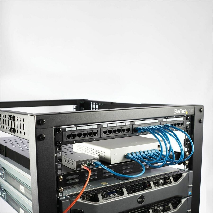 StarTech.com Gigabit Ethernet Fiber Media Converter - Compact - 850nm MM LC - 550m - With MM SFP Transceiver — MCM1110MMLC