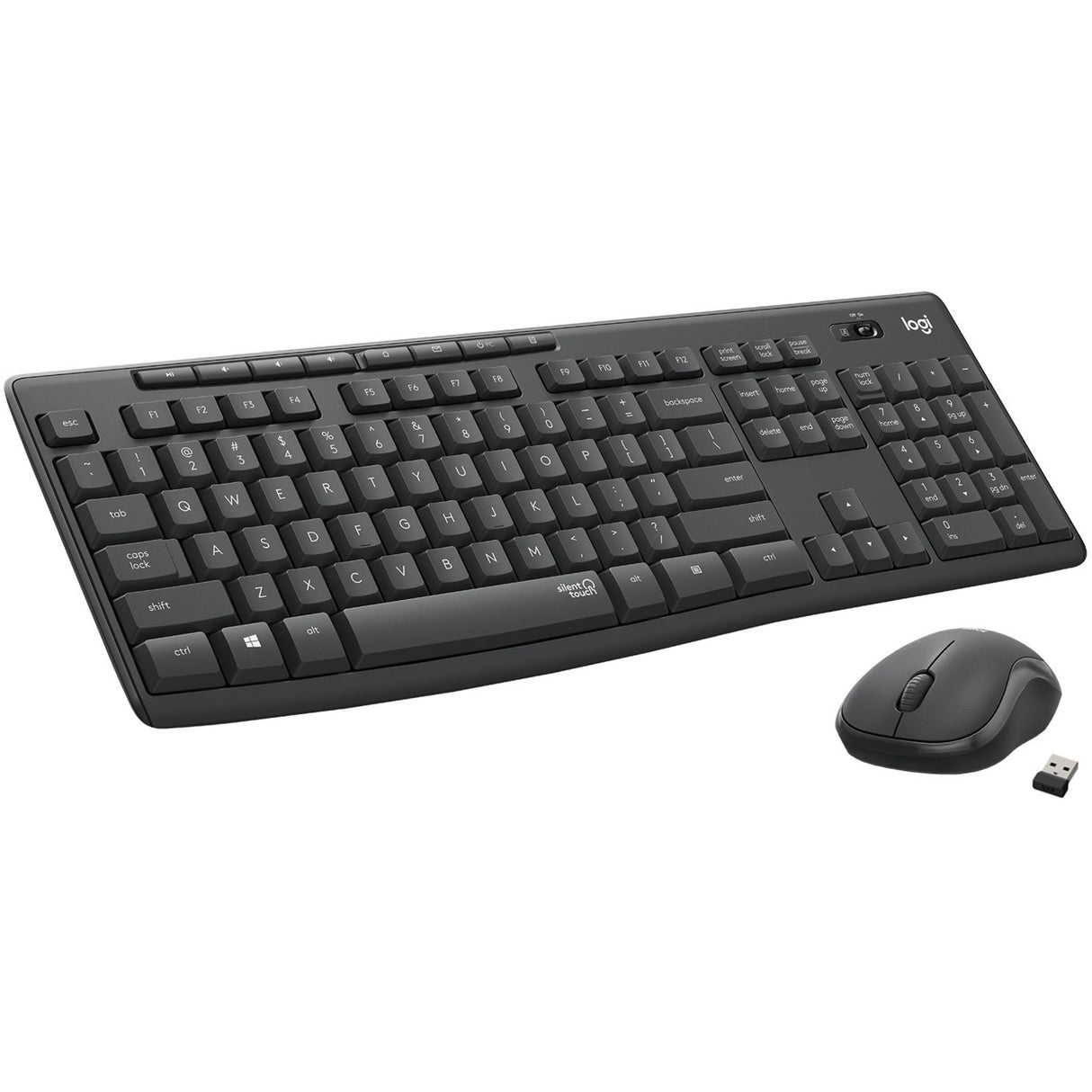 Logitech MK295 Wireless Mouse & Keyboard Combo with SilentTouch Technology, Graphite — 920-009782