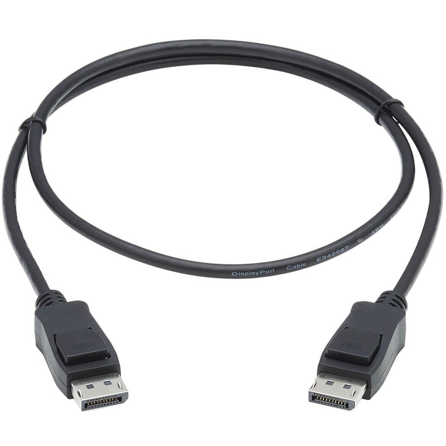 Eaton Tripp Lite Series DisplayPort 1.4 Cable with Latching Connectors, 8K (M/M), Black, 3 ft. (0.9m) — P580-003-V4