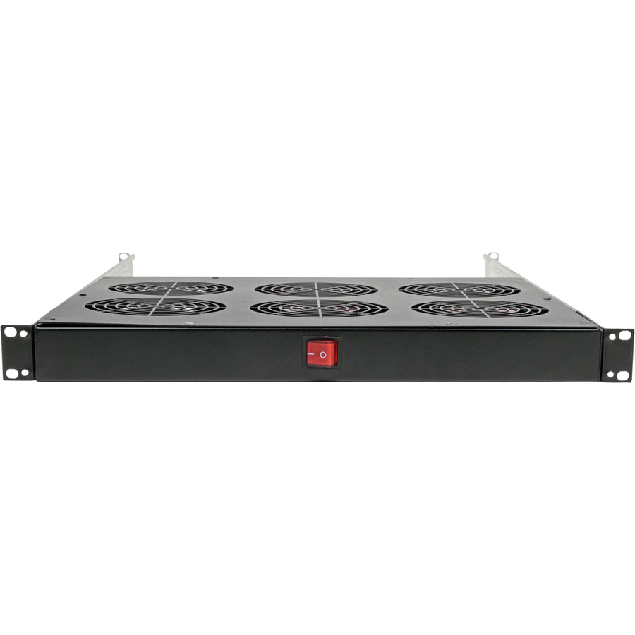 Eaton Tripp Lite Series Fan Tray for 19 in. Racks - 1U, 6 120V High-Performance Fans, 576 CFM, C14 Inlet — SRFANTRAY6
