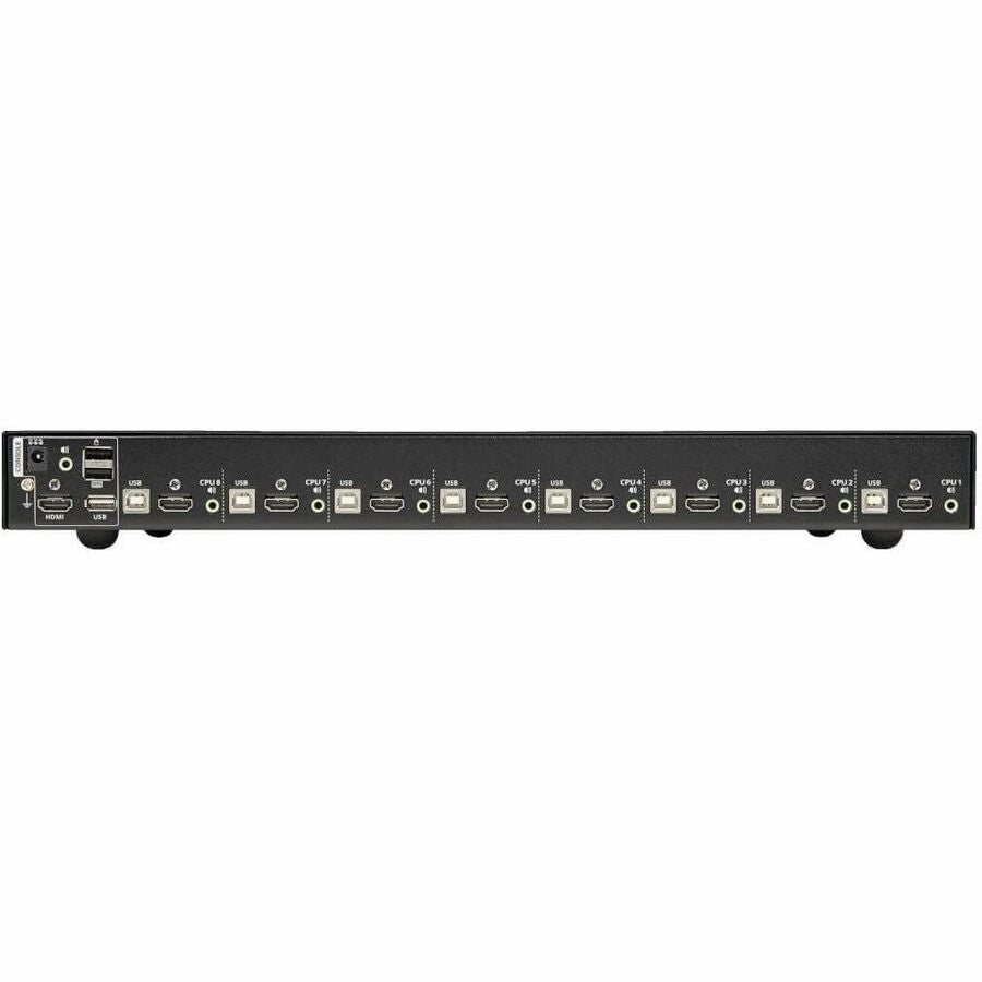 Eaton Tripp Lite Series 8-Port HDMI/USB KVM Switch with Audio/Video and USB Peripheral Sharing, 1U Rack-Mount, TAA — B024-HU08