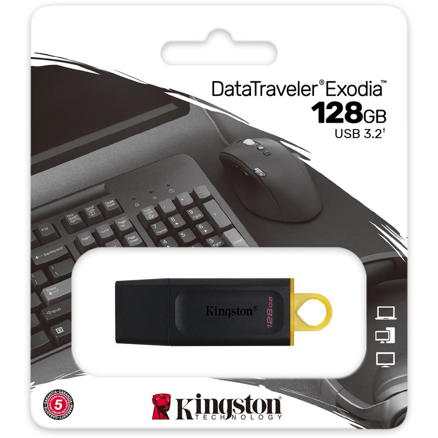 Kingston DataTraveler Exodia 128GB USB 3.2 (Gen 1) Flash Drive — DTX/128GB