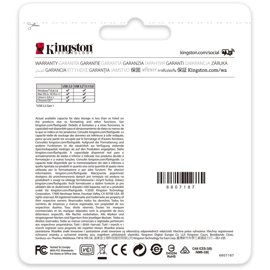 Kingston DataTraveler Exodia 128GB USB 3.2 (Gen 1) Flash Drive — DTX/128GB