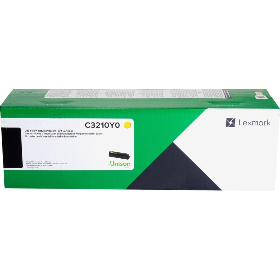 Lexmark Unison Original Laser Toner Cartridge - Yellow - 1 Each — C3210Y0