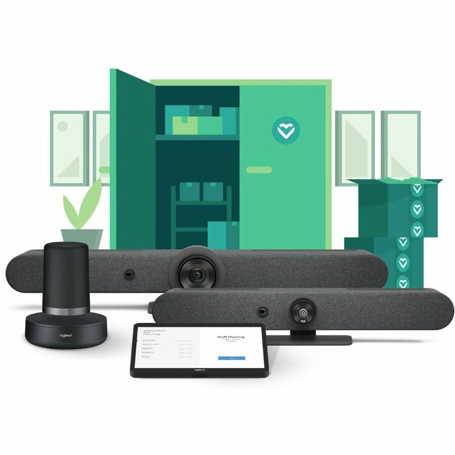 Logitech Rally Bar Mini All-in-One Video Bar (Graphite, TAA Compliant) — 960-001563