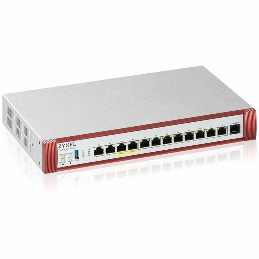 ZYXEL USGFLEX500HBUN - High Speed UTM Cyber Security and VPN Firewall | 1 YR GOLD Bundled Licenses + 1Y Nebula Pro License | 2 PoE+ 30W Ports | 4 Multi-Gig 2.5G Ports