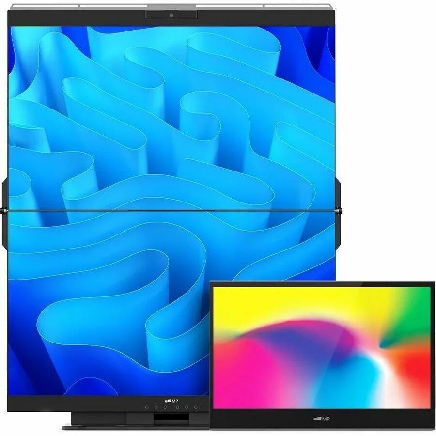 Mobile Pixels Geminos T 24" Dual-Stacked 1080p Monitors with Multi-Touch and Webcam — 116-1001P03