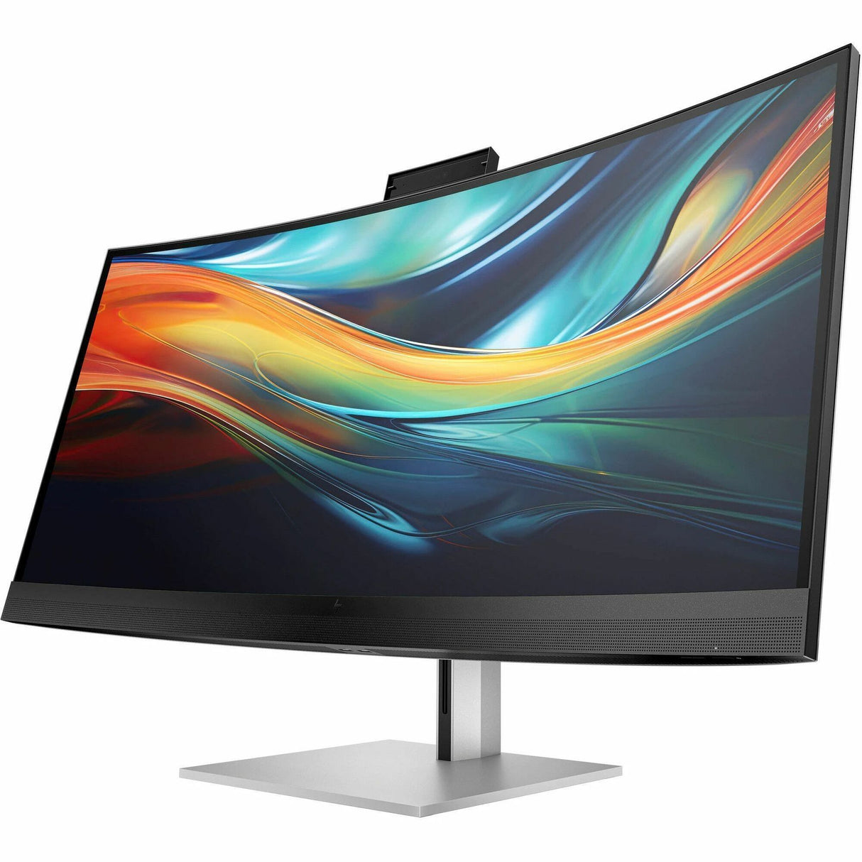 HP 740pm 40" Class Webcam 5K2K WUHD Curved Screen LED Monitor - 21:9 - Black, Silver — 8Y2R2AA#ABA