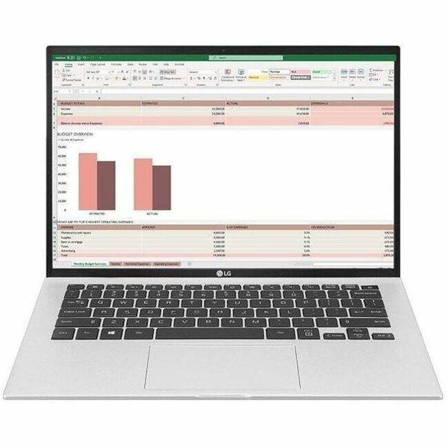 LG gram 14ZT90P-G.AX33U1 14" Thin Client Notebook - WUXGA - Intel Core i3 11th Gen i3-1115G4 - 8 GB - 256 GB SSD - Silver — 14ZT90P-G.AX33U1