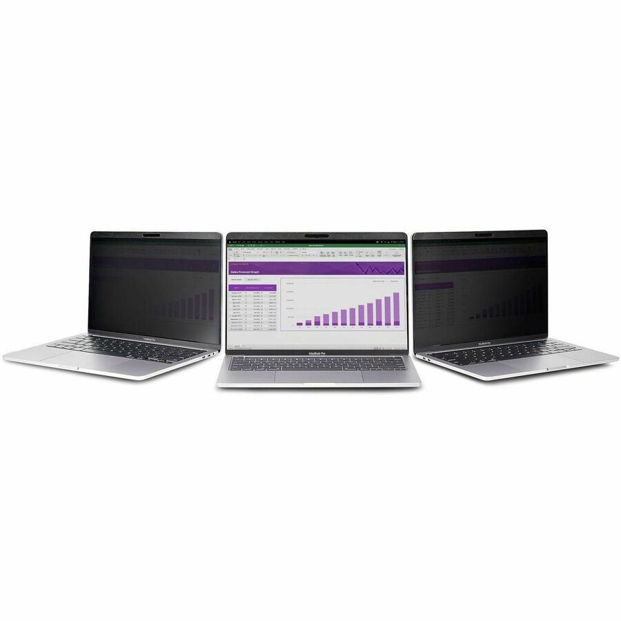 StarTech.com Laptop Privacy Screen for 15 inch MacBook Pro & Air - Magnetic Removable Security Filter - Blue Light Reducing - Matte/Glossy — PRIVSCNMAC15
