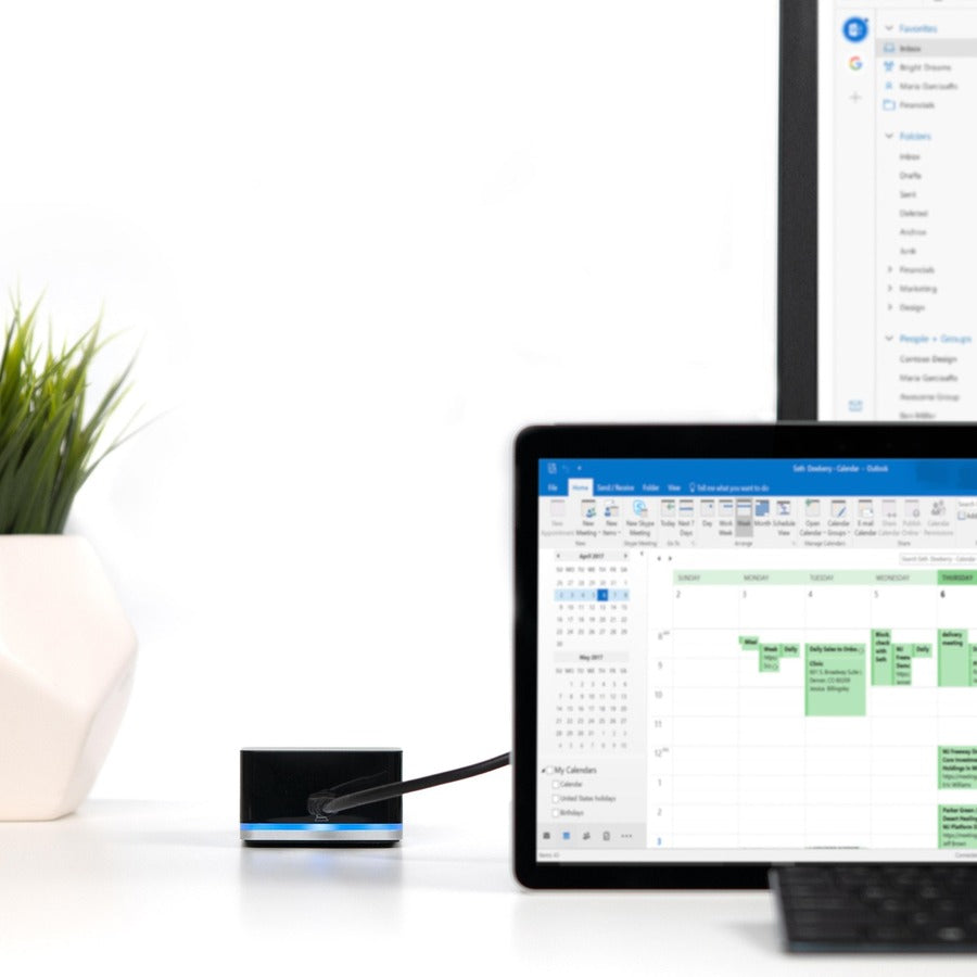 Plugable USB-C Wired Cube Mini Docking Station - Compact HDMI, Gigabit Ethernet, 3 USB Ports — UD-CUBE