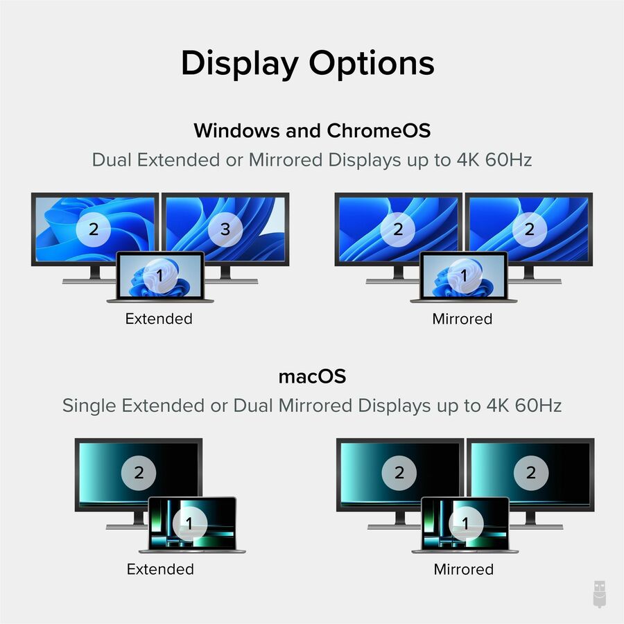 Plugable USB C to HDMI Adapter for Dual Monitors 4K 60Hz — USBC-MSTH2