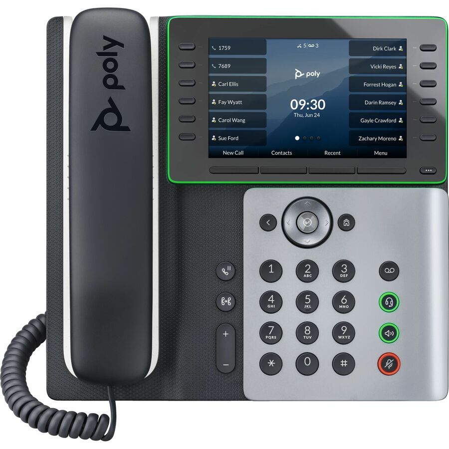 Poly Edge E500 IP Phone and PoE-enabled GSA/TAA — 8F3H3AA