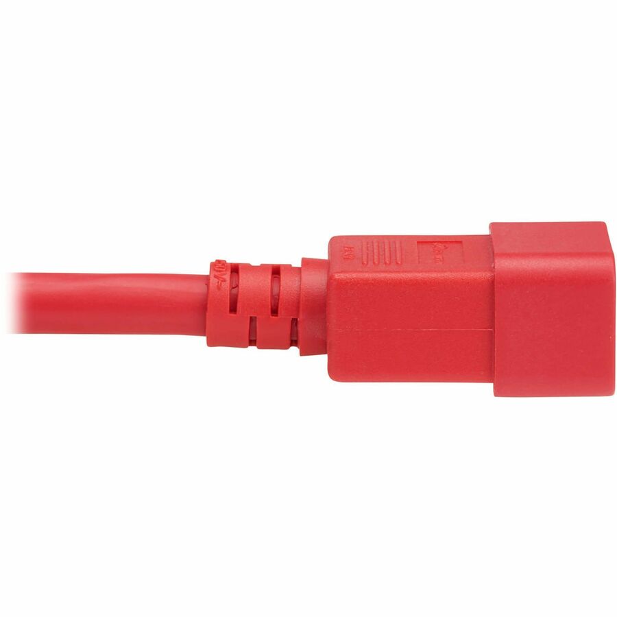 Eaton Tripp Lite Series Power Cord, C20 to C21 - Heavy-Duty, 20A, 250V, 12 AWG, 2 ft. (0.6 m), Red — P035-002-ARD