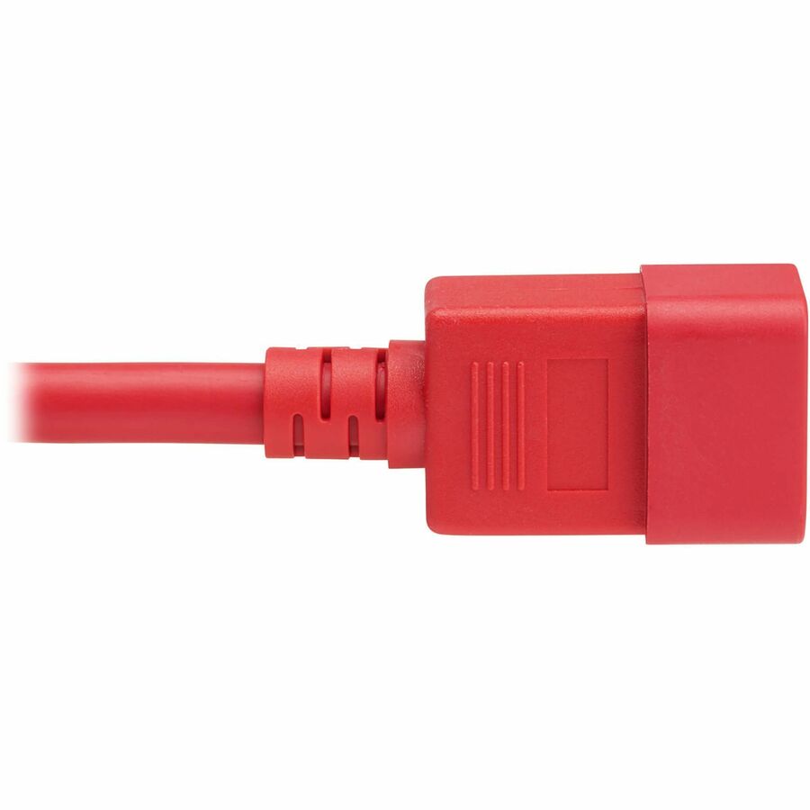 Eaton Tripp Lite Series Power Cord, C20 to C21 - Heavy-Duty, 20A, 250V, 12 AWG, 2 ft. (0.6 m), Red — P035-002-ARD