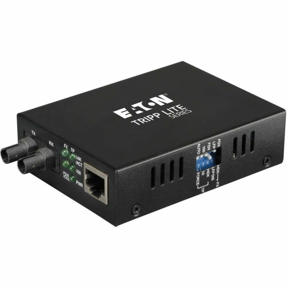 Eaton Tripp Lite Series Multimode Fiber to Ethernet Media Converter, 10/100BaseT to 100BaseFX-ST, 2km, 1310nm — N784-001-ST