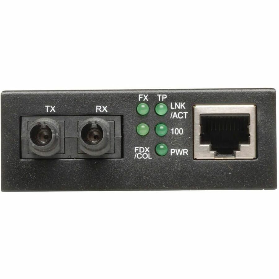 Eaton Tripp Lite Series Multimode Fiber to Ethernet Media Converter, 10/100BaseT to 100BaseFX-ST, 2km, 1310nm — N784-001-ST
