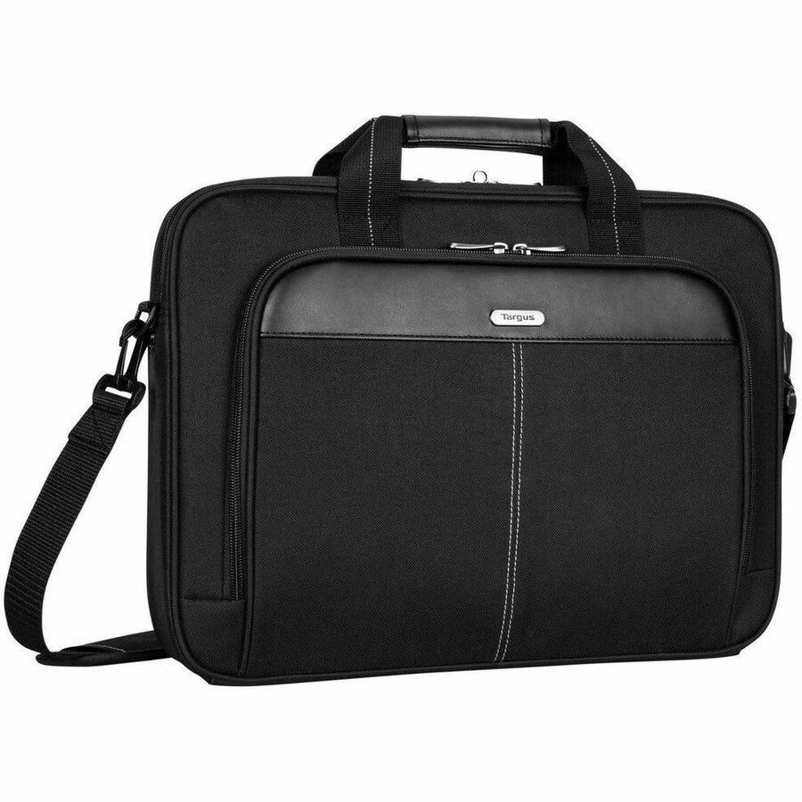 Targus Classic Slim TCT027US Carrying Case (Briefcase) for 15" to 16" Notebook - Black - TAA Compliant — TCT027US