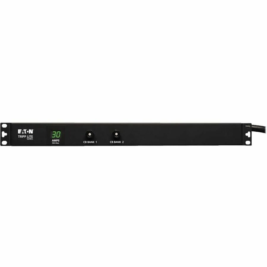 Eaton Tripp Lite Series 2.9kW Single-Phase Local Metered PDU, 120V Outlets (12 5-15/20R), L5-30P, 15 ft. (4.57 m) Cord, 1U Rack-Mount — PDUMH30