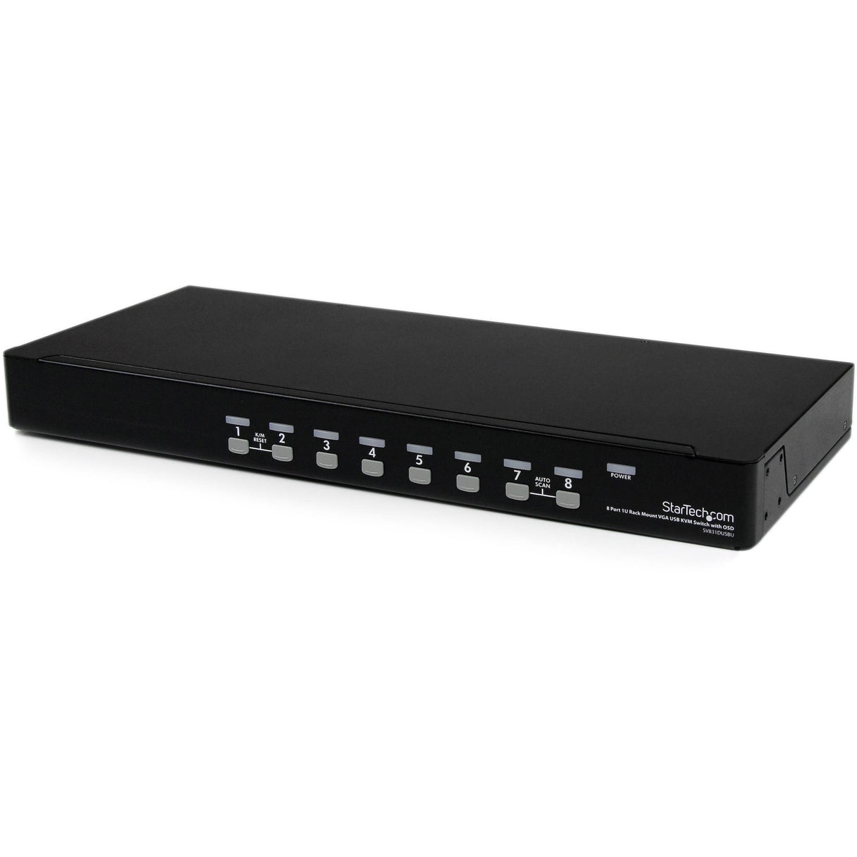 StarTech.com 8 Port 1U Rackmount USB KVM Switch with OSD — SV831DUSBU